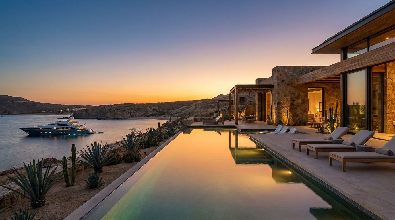 Oceanfront villa in Los Cabos